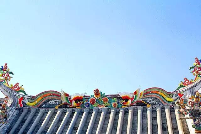 潮州嵌瓷,屋頂生花