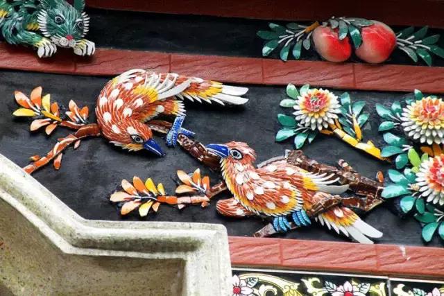 潮州嵌瓷,屋頂生花