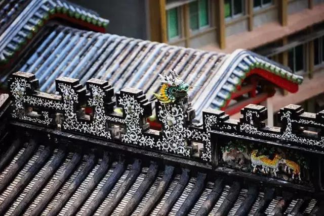 潮州嵌瓷,屋頂生花